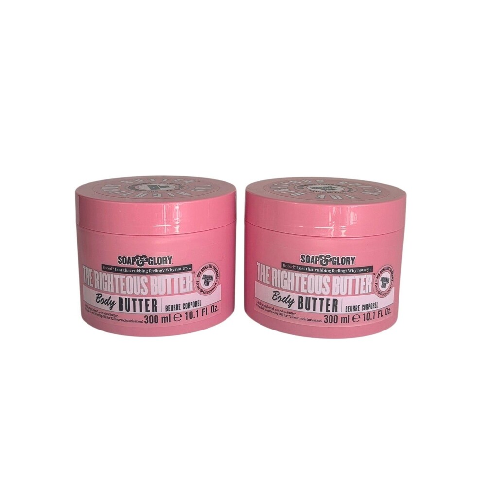 Soap & Glory The Righteous Butter Original Pink Rose & Bergamot 10.1oz (2pk)